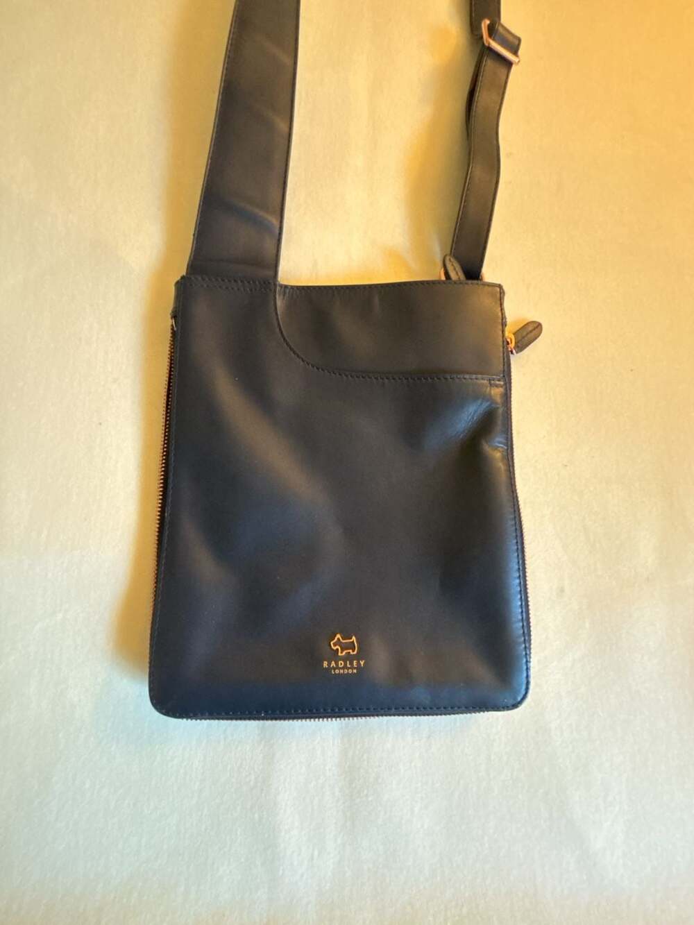 Radley London Navy Blue Leather Crossbody Bag